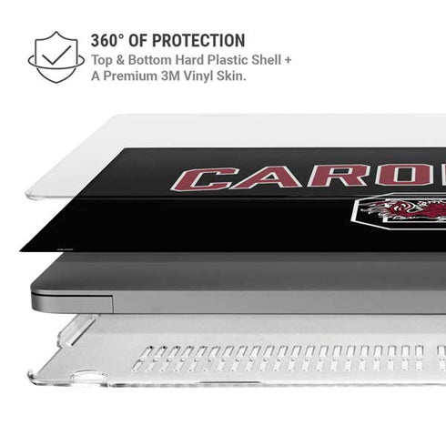 University of South Carolina Athletic Text & Logo MacBook Pro 16in (2021-25) Case plus Skin