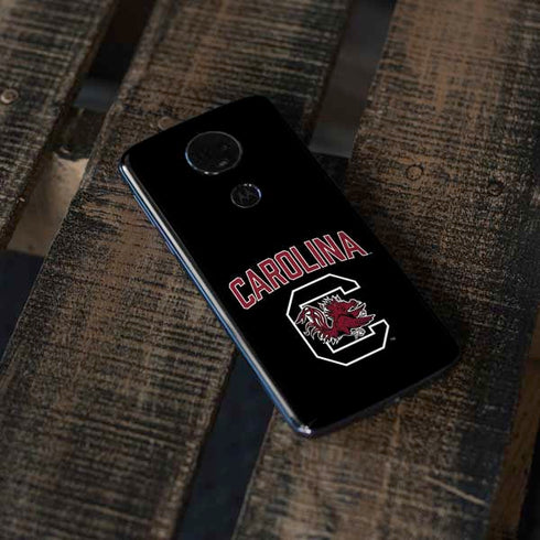 University of South Carolina Athletic Text & Logo Moto E5 Plus Skin