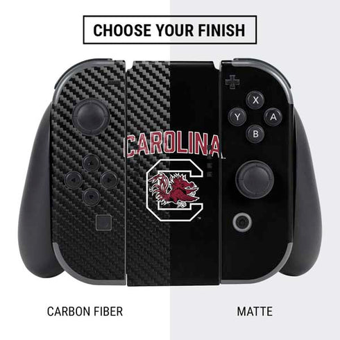 University of South Carolina Athletic Text & Logo Nintendo Switch Bundle Skin