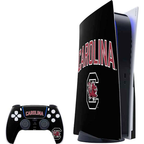 University of South Carolina Athletic Text & Logo PS5 Bundle Skin
