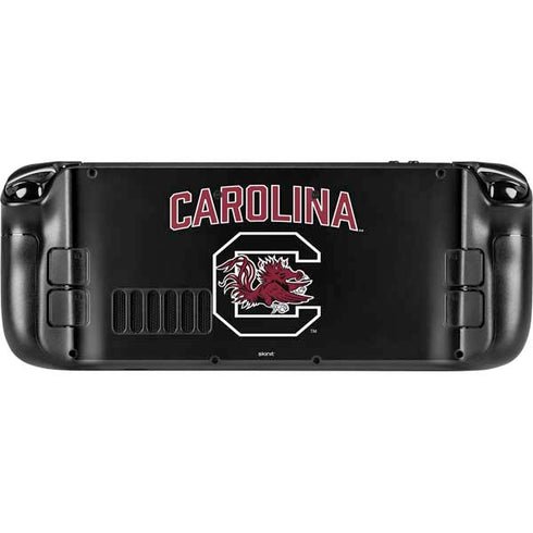 University of South Carolina Athletic Text & Logo Steam Deck Handheld Gaming Computer Skin
