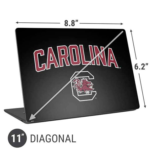 University of South Carolina Athletic Text & Logo Universal Laptop 11in (8.8 x 6.2in) Skin