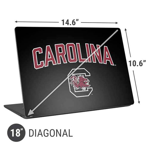 University of South Carolina Athletic Text & Logo Universal Laptop 18in (14.6 x 10.6in) Skin