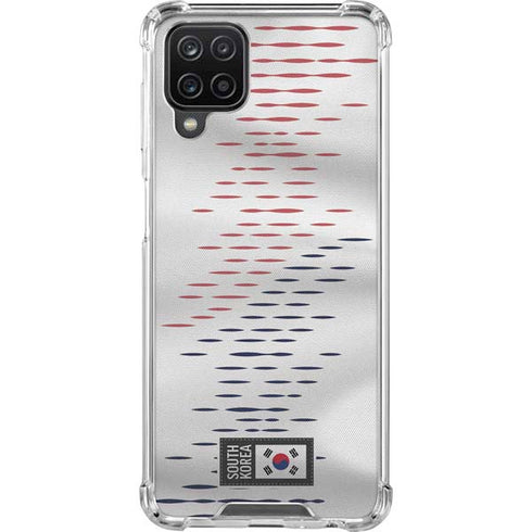 South Korea Soccer Flag Galaxy A12 Clear Case