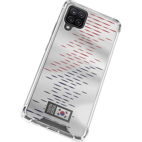 South Korea Soccer Flag Galaxy A12 Clear Case