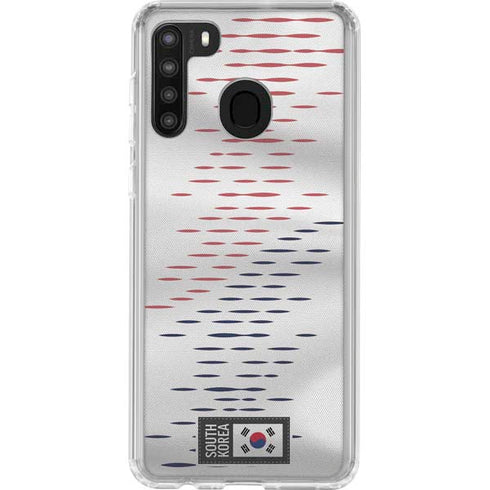 South Korea Soccer Flag Galaxy A21 Clear Case
