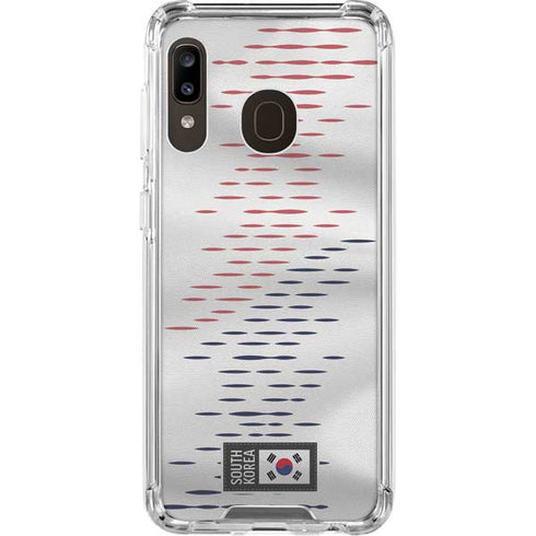 South Korea Soccer Flag Galaxy A30 Clear Case