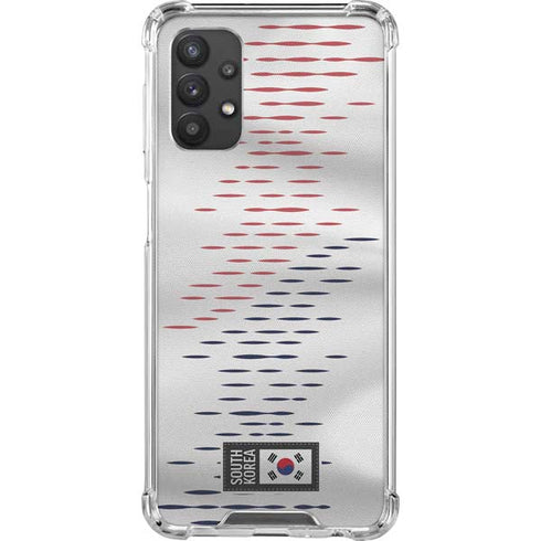 South Korea Soccer Flag Galaxy A32 5G Clear Case
