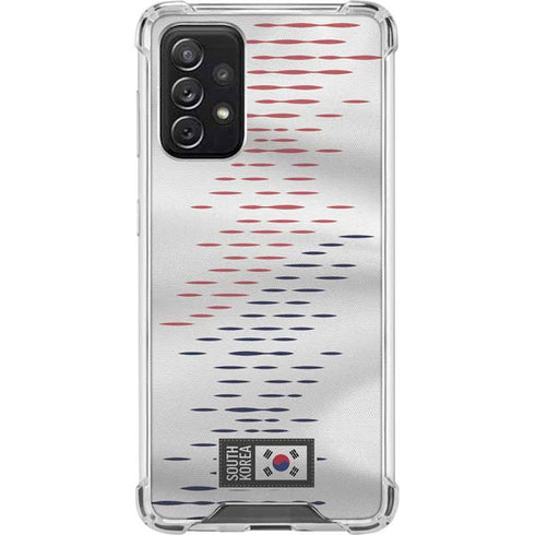 South Korea Soccer Flag Galaxy A72 5G Clear Case