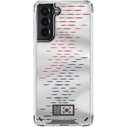 South Korea Soccer Flag Galaxy S21 5G Clear Case