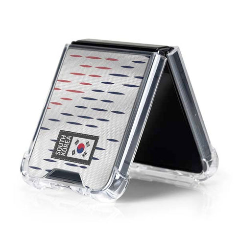 South Korea Soccer Flag Galaxy Z Flip5 5G Clear Case