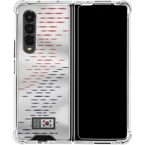 South Korea Soccer Flag Galaxy Z Fold4 5G Clear Case
