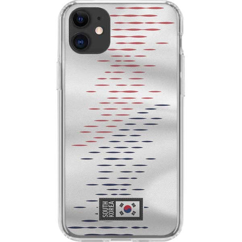 South Korea Soccer Flag iPhone 11 Clear Case