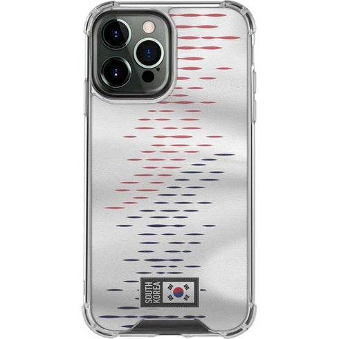 South Korea Soccer Flag iPhone 14 Pro Max Clear Case