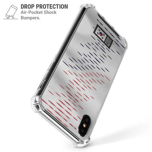 South Korea Soccer Flag iPhone XS Max Clear Case