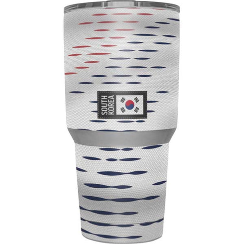 South Korea Soccer Flag Yeti 30oz Rambler Tumbler Skin