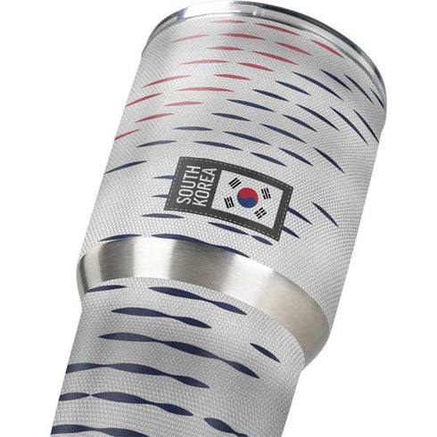 South Korea Soccer Flag Yeti 30oz Rambler Tumbler Skin