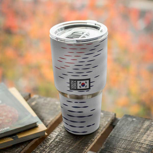 South Korea Soccer Flag Yeti 30oz Rambler Tumbler Skin