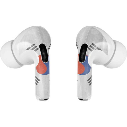 South Korean Flag Distressed AirPods Pro 2nd Gen Skin
