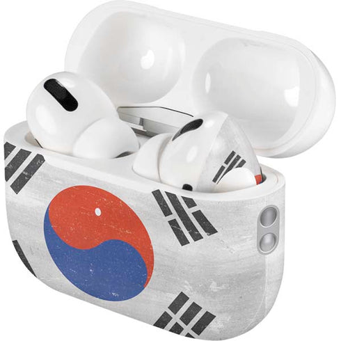 South Korean Flag Distressed AirPods Pro 2nd Gen Skin