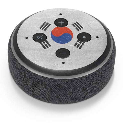 South Korean Flag Distressed Amazon Echo Dot Skin