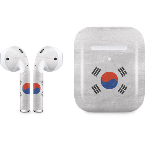 South Korean Flag Distressed Apple AirPods 2 Skin