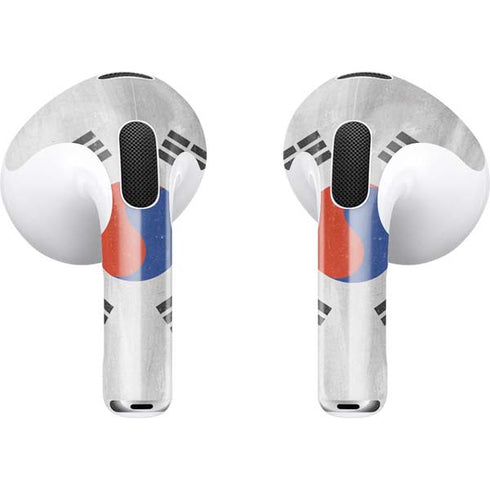 South Korean Flag Distressed Apple AirPods (3rd Gen 2021) Skin
