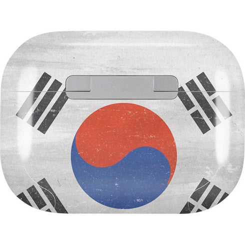 South Korean Flag Distressed Apple AirPods Pro Skin