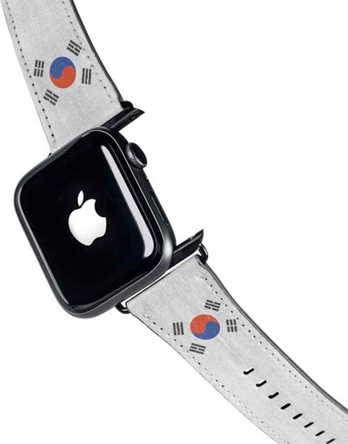 South Korean Flag Distressed Apple Watch Band 42-44mm