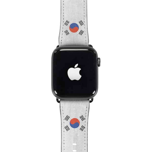 South Korean Flag Distressed Apple Watch Band 38-40mm