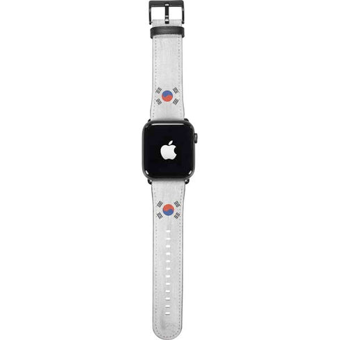 South Korean Flag Distressed Apple Watch Band 38-40mm