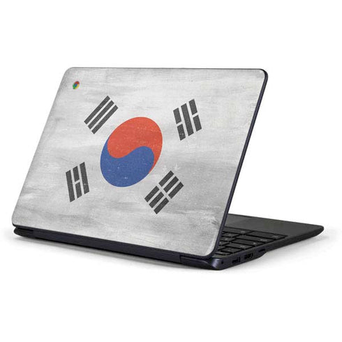 South Korean Flag Distressed Samsung Chromebook Skin