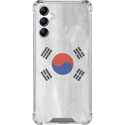 South Korean Flag Distressed Galaxy A15 5G Clear Case