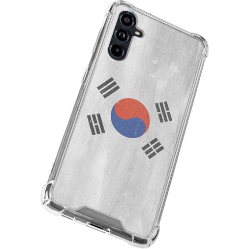 South Korean Flag Distressed Galaxy A54 5G Clear Case