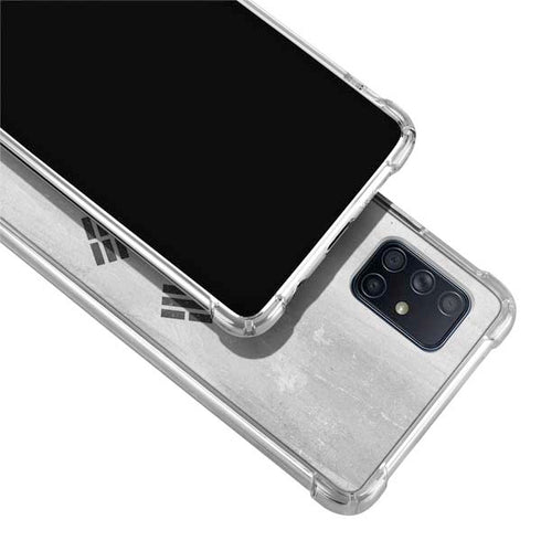 South Korean Flag Distressed Galaxy A71 5G Clear Case