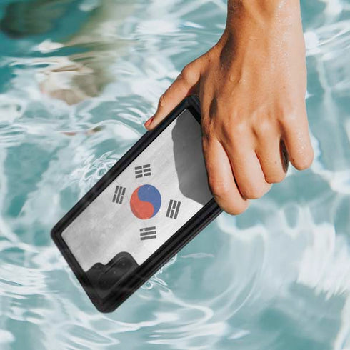 South Korean Flag Distressed Galaxy Note 10 Waterproof Case