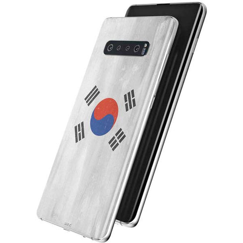 South Korean Flag Distressed Galaxy S10 Skin
