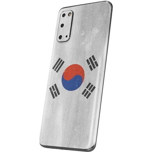 South Korean Flag Distressed Galaxy S20 Skin