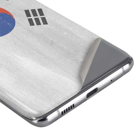 South Korean Flag Distressed Galaxy S20 Skin