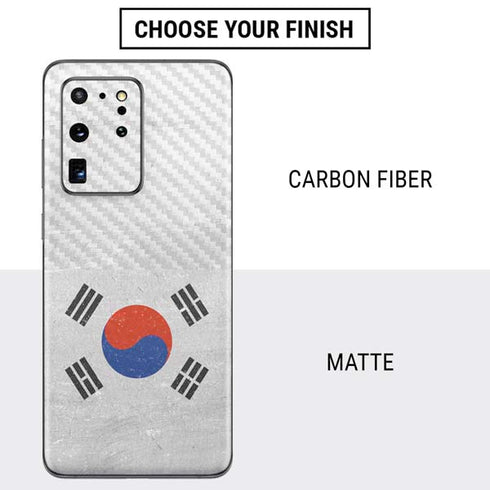 South Korean Flag Distressed Galaxy S20 Ultra 5G Skin