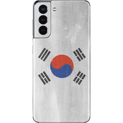 South Korean Flag Distressed Galaxy S21 5G Skin