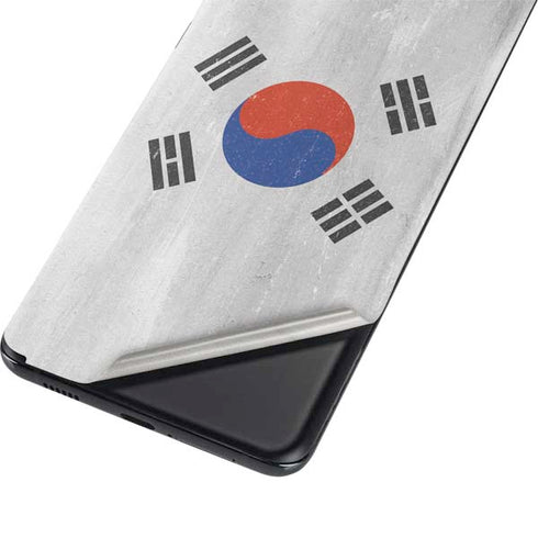 South Korean Flag Distressed Galaxy S21 Plus 5G Skin