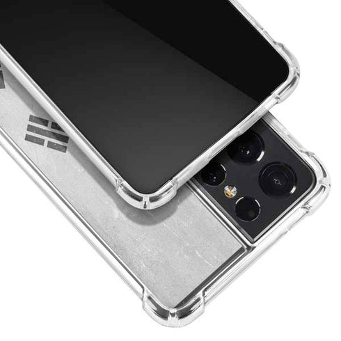 South Korean Flag Distressed Galaxy S21 Ultra 5G Clear Case