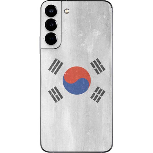 South Korean Flag Distressed Galaxy S22 Plus Skin