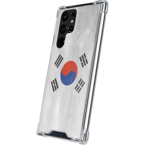 South Korean Flag Distressed Galaxy S24 Ultra Clear Case