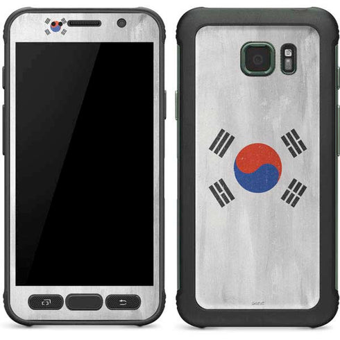 South Korean Flag Distressed Galaxy S7 Active Skin