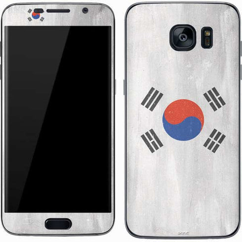 South Korean Flag Distressed Galaxy S7 Skin