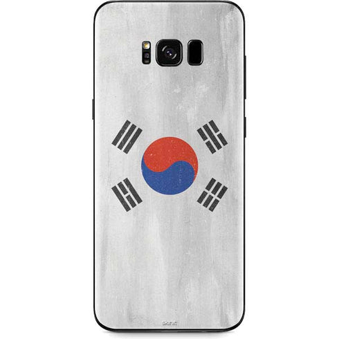 South Korean Flag Distressed Galaxy S8 Skin