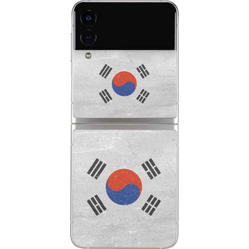 South Korean Flag Distressed Galaxy Z Flip3 5G Skin