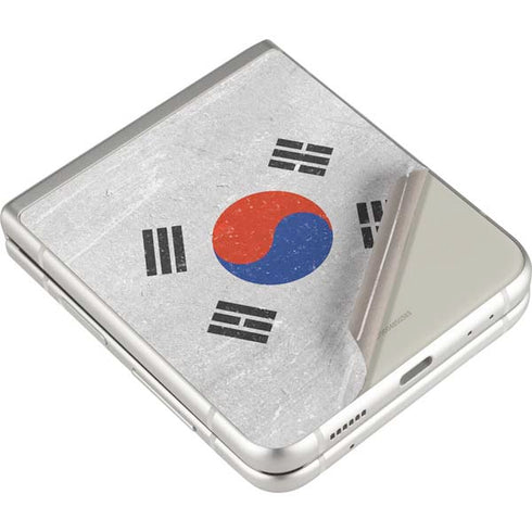 South Korean Flag Distressed Galaxy Z Flip3 5G Skin